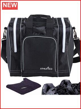 1 Ball Bowling Tote Bag with Microfiber See Saw Polisher